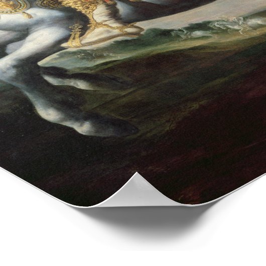 St. Martin teilt seinen Mantel mit dem Bettler Poster (Ecke)