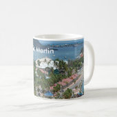 St. Martin und Marigot Bay Foto Kaffeetasse (VorderseiteRechts)