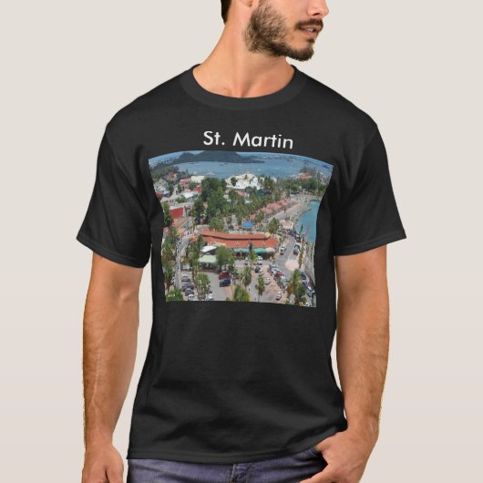 St. Martin und Marigot Bay Foto T-Shirt (Vorderseite)