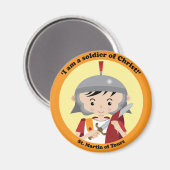 St. Martin von Tours Magnet (Vorderseite/Rückseite)