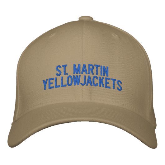 ST. Martin Yellowjacken-Hut Bestickte Kappe (Vorderseite)