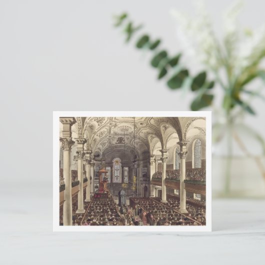 St Martins in the Fields, von 'Ackermann's Microc Postkarte (Stehend Vorderseite)