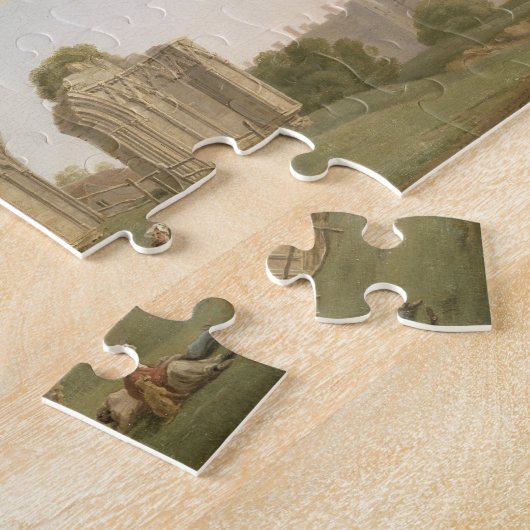 St Mary Abtei, York, c.1778 (Öl auf Leinwand) Puzzle (Seite)