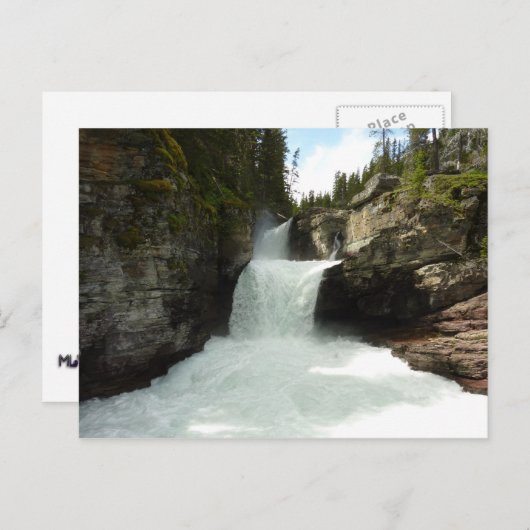 St. Mary Falls I im Glacier National Park Postkarte (Vorne/Hinten)
