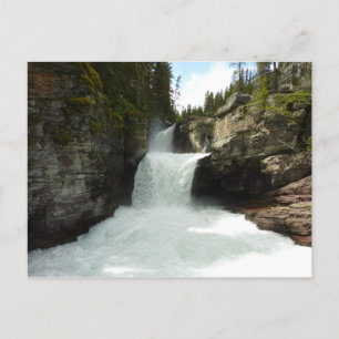 St. Mary Falls I im Glacier-Nationalpark Postkarte