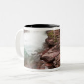 St Mary Falls in Glacier National Park Zweifarbige Tasse (Vorderseite Links)