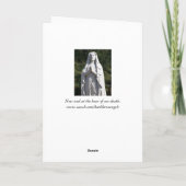 St. Mary in Prayer Card Karte (Rückseite)