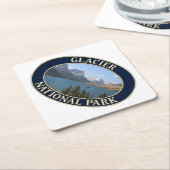 St. Mary Lake: Glacier National Park Rechteckiger Pappuntersetzer (angewinkelt)