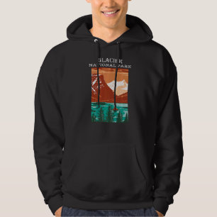 St. Mary Lake Glacier Nationalpark Montana Camp Hoodie