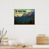 St. Mary Lake Glacier NP Poster (Küche)