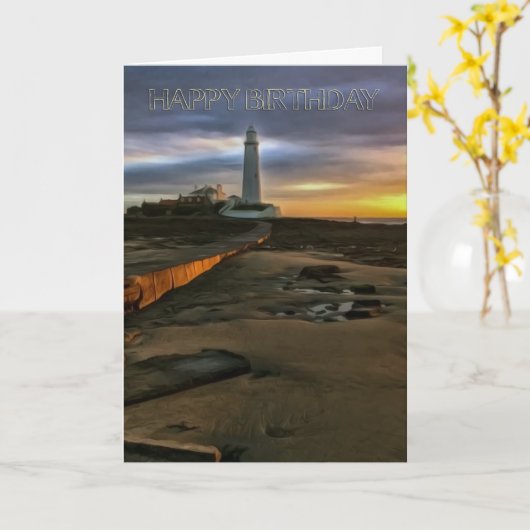 St Mary Leuchtturm Großbritannien, Karte (Gelbe Blume)