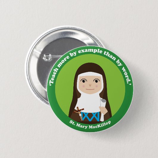 St Mary MacKillop Button (Vorne & Hinten)