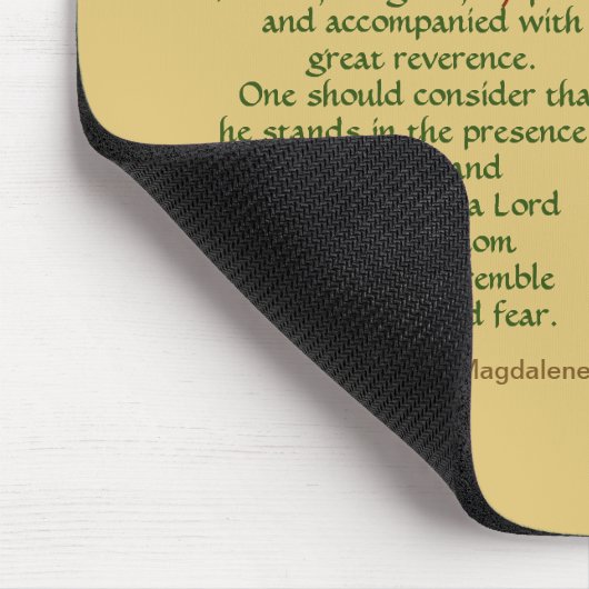 St Mary Magdalene de Pazzi (JM 45) Mousepad (Ecke)