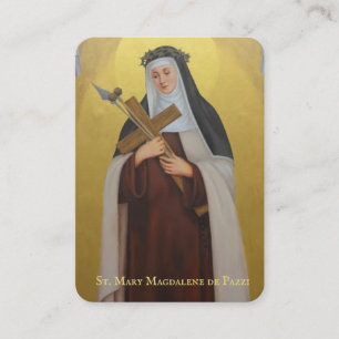 St. Mary Magdalene De Pazzi Katholisches Heiliges  Platzkarte