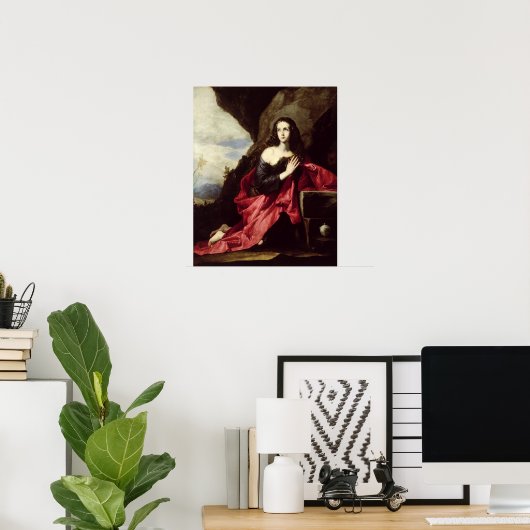 St. Mary Magdalene oder St. Thais in der Wüste Poster (Heimbüro)