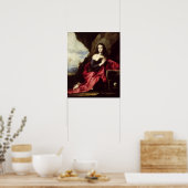 St. Mary Magdalene oder St. Thais in der Wüste Poster (Küche)