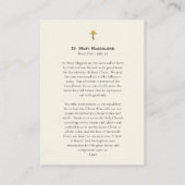 St. Mary Magdalene Orthodoxe Gebetskarte Platzkarte (Rückseite)