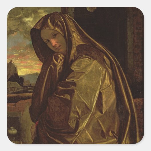 St. Mary Magdalene Quadratischer Aufkleber (Vorderseite)