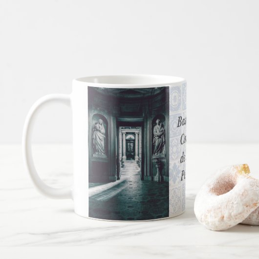 St Mary Salome und St Barbara. italienische Statue Kaffeetasse (Mit Donut)