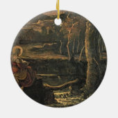 St Mary von Ägypten in der Wildnis Keramikornament (Hinten)