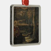 St Mary von Ägypten in der Wildnis Silbernes Ornament (Rechts)