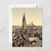 St. Mary's, aus St. Peter's Clock Tower, Lubeck, Postkarte (Vorne/Hinten)