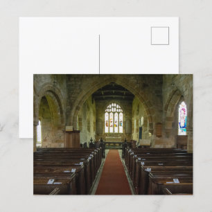 St. Mary's Church, Leake North Yorkshire Erbestätt Postkarte