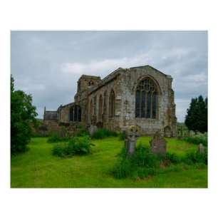 St. Mary's Church, Leake North Yorkshire Erbgut Poster