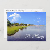 St. Marys, Georgia, USA Postkarte (Vorne/Hinten)
