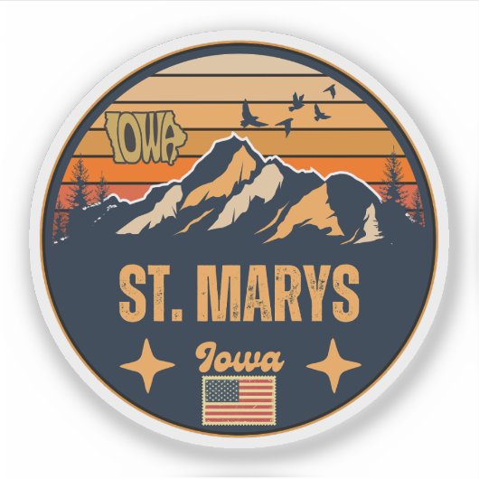 St. Marys, Iowa Aufkleber (Vorderseite)