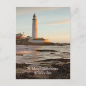 St Mary's Lighthouse England Postkarte (Vorderseite)