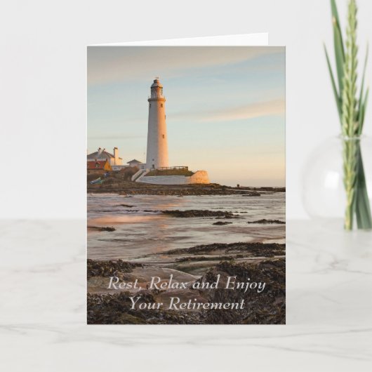 St Mary's Lighthouse England-Rentenkarte Karte (Vorderseite)