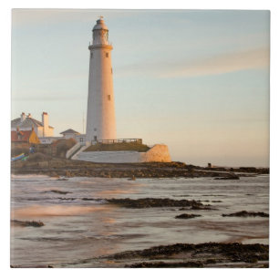 St Mary's Lighthouse England Tile/Trivet Fliese