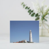 St. Mary's Lighthouse Postcard Postkarte (Stehend Vorderseite)