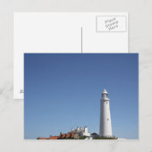 St. Mary's Lighthouse Postcard Postkarte (Vorne/Hinten)