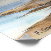 St Marys Lighthouse Whitley Bay Poster (Ecke)