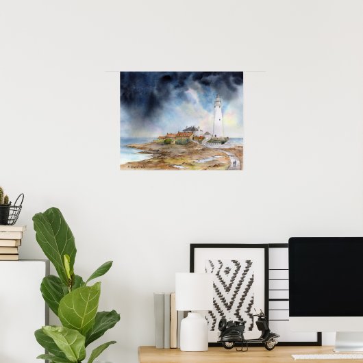 St Marys Lighthouse Whitley Bay Poster (Heimbüro)
