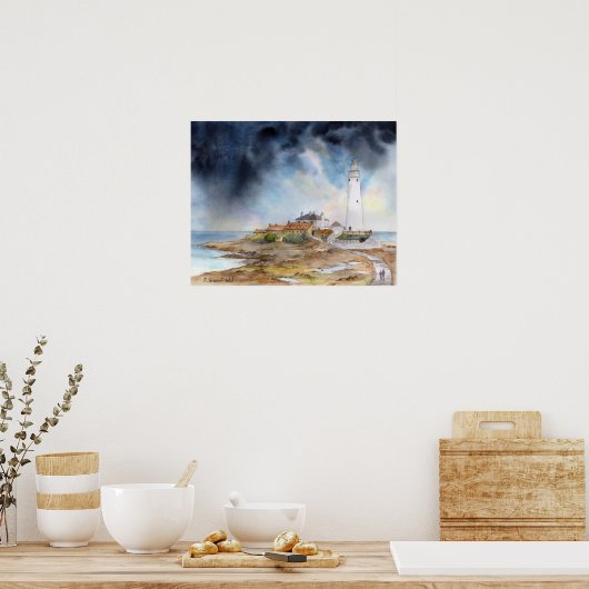 St Marys Lighthouse Whitley Bay Poster (Küche)