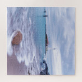 St Mary's Lighthouse Whitley Bay Vereinigtes König Puzzle (Horizontal)