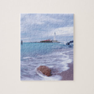 St Mary's Lighthouse Whitley Bay Vereinigtes König Puzzle