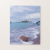 St Mary's Lighthouse Whitley Bay Vereinigtes König Puzzle (Vertikal)