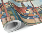 St. Marys mit Häusern und Kamin von August Macke Geschenkpapier (Rolleneckpunkt)