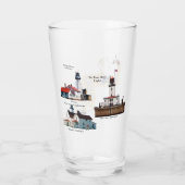 St. Marys River Lighthouses Glas (Rückseite)