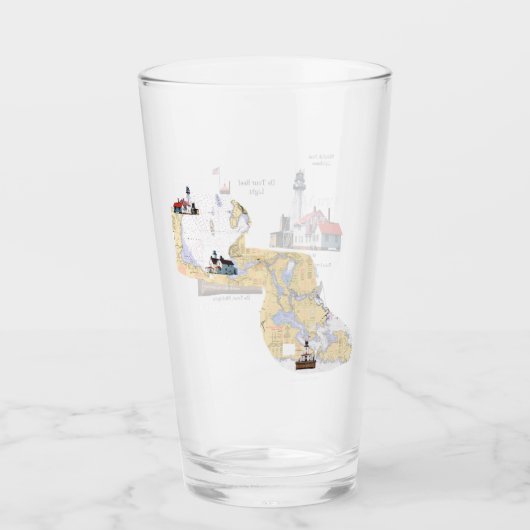St. Marys River Lighthouses Glas (Vorderseite)