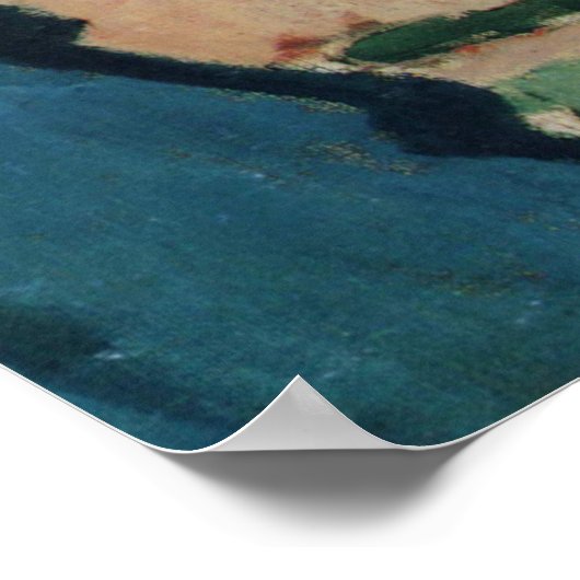 St. Marys with Houses and chimney by August Macke Poster (Ecke)