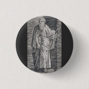 St. Matthäus der Evangelist - Kunstreproduktion Button