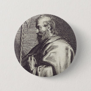 St. Matthäus der Evangelist - Kunstreproduktion Button