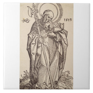 St. Matthäus der Evangelist - Kunstreproduktion Fliese