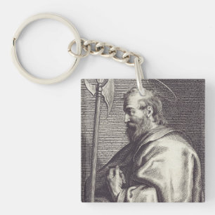 St. Matthäus der Evangelist - Kunstreproduktion Schlüsselanhänger