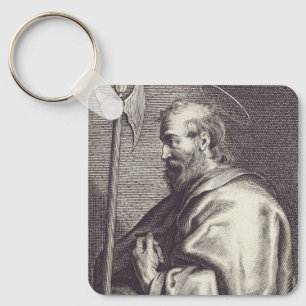 St. Matthäus der Evangelist - Kunstreproduktion Schlüsselanhänger